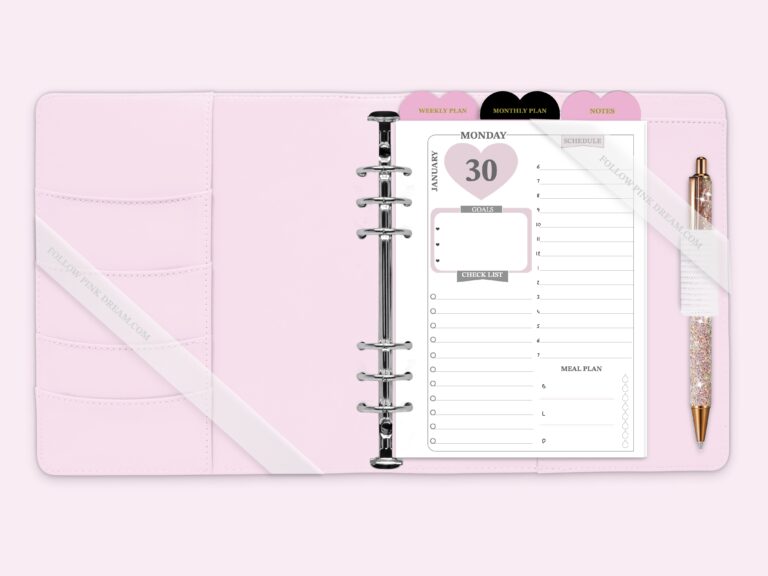 Daily Planner Insert - NEW SHOP