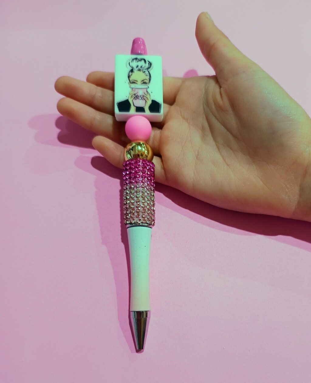 Girl Boss Beaded Pen