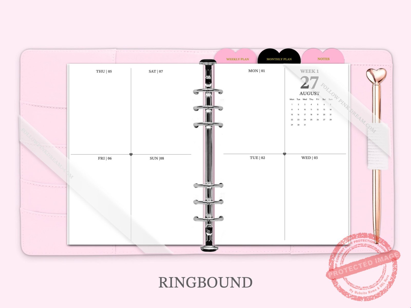 Weekly Plan Quarter Layout
