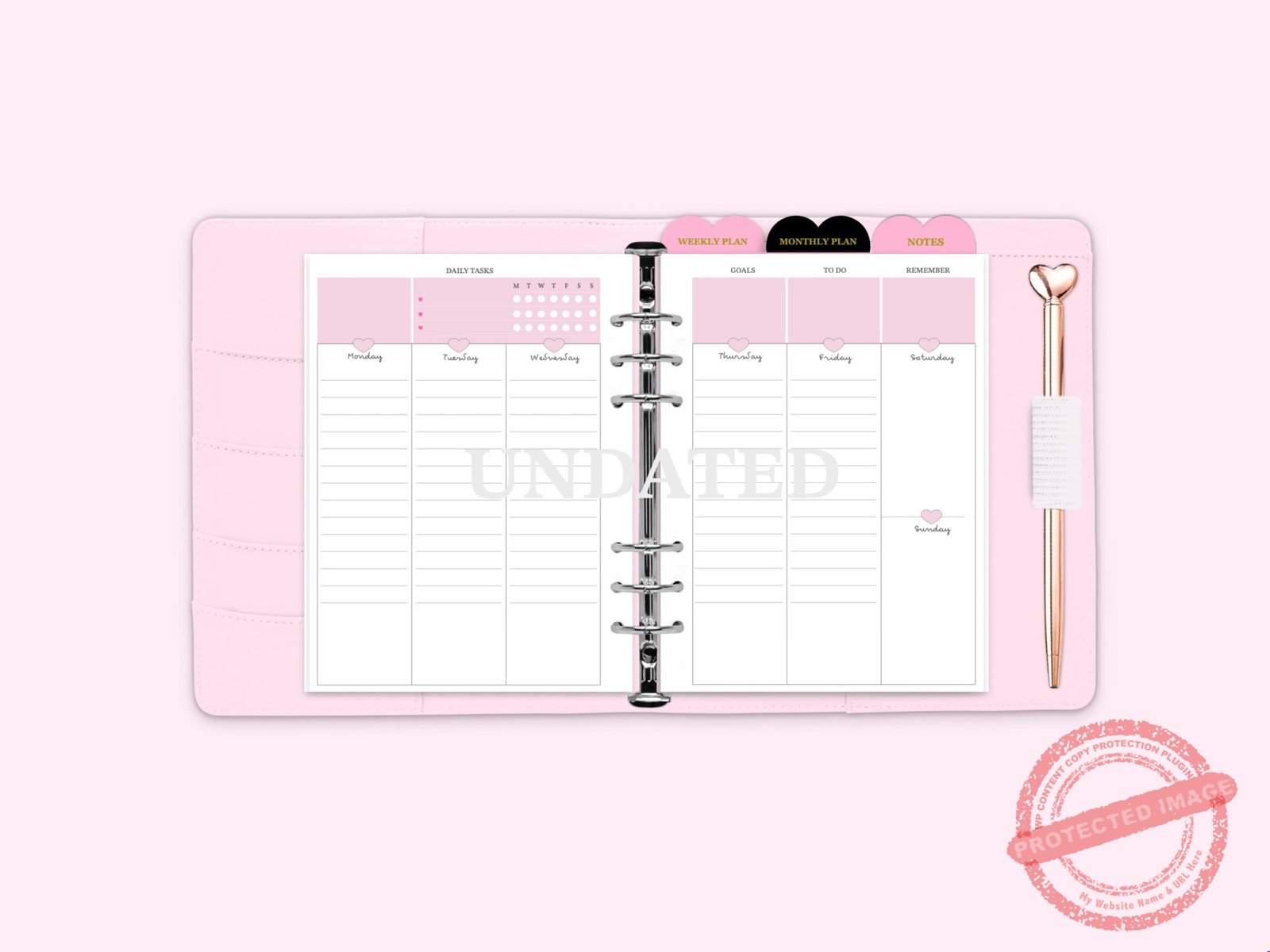 Weekly Plan 7 days in 2 Layouts