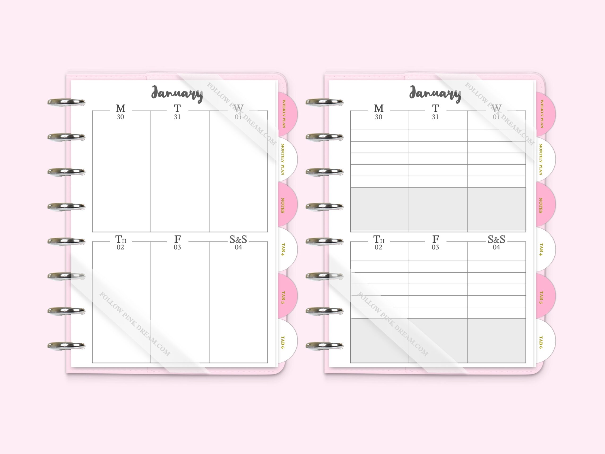 Planner | hotsell Weekly Planner | Choose Your Start Month | Custom Planner | Personalized Planner | Life Planner | Planners | Pink Ink Art