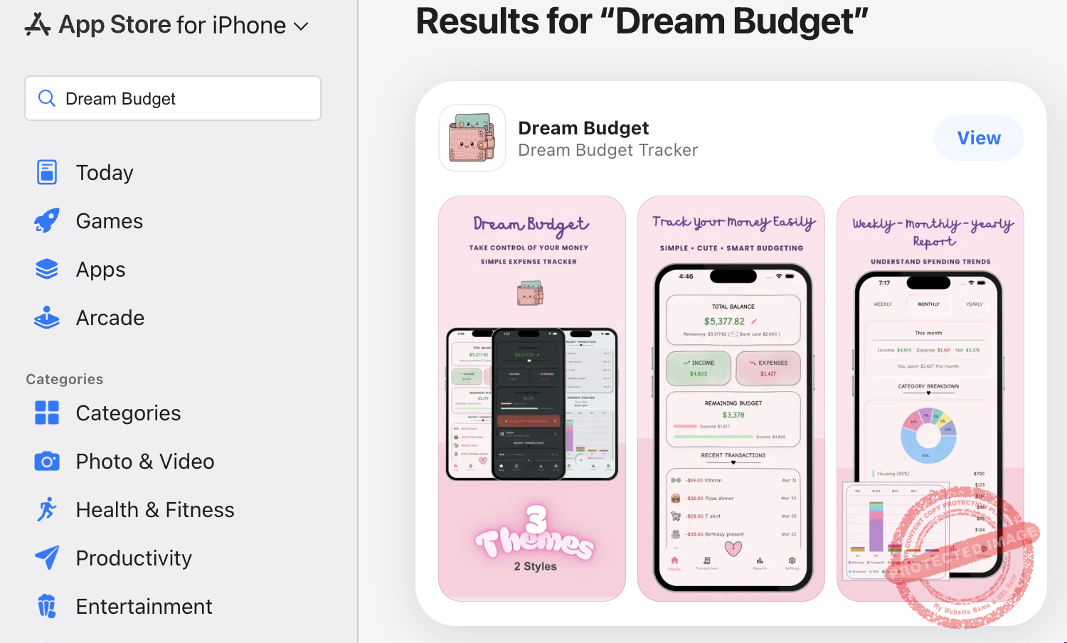 Dream Budget