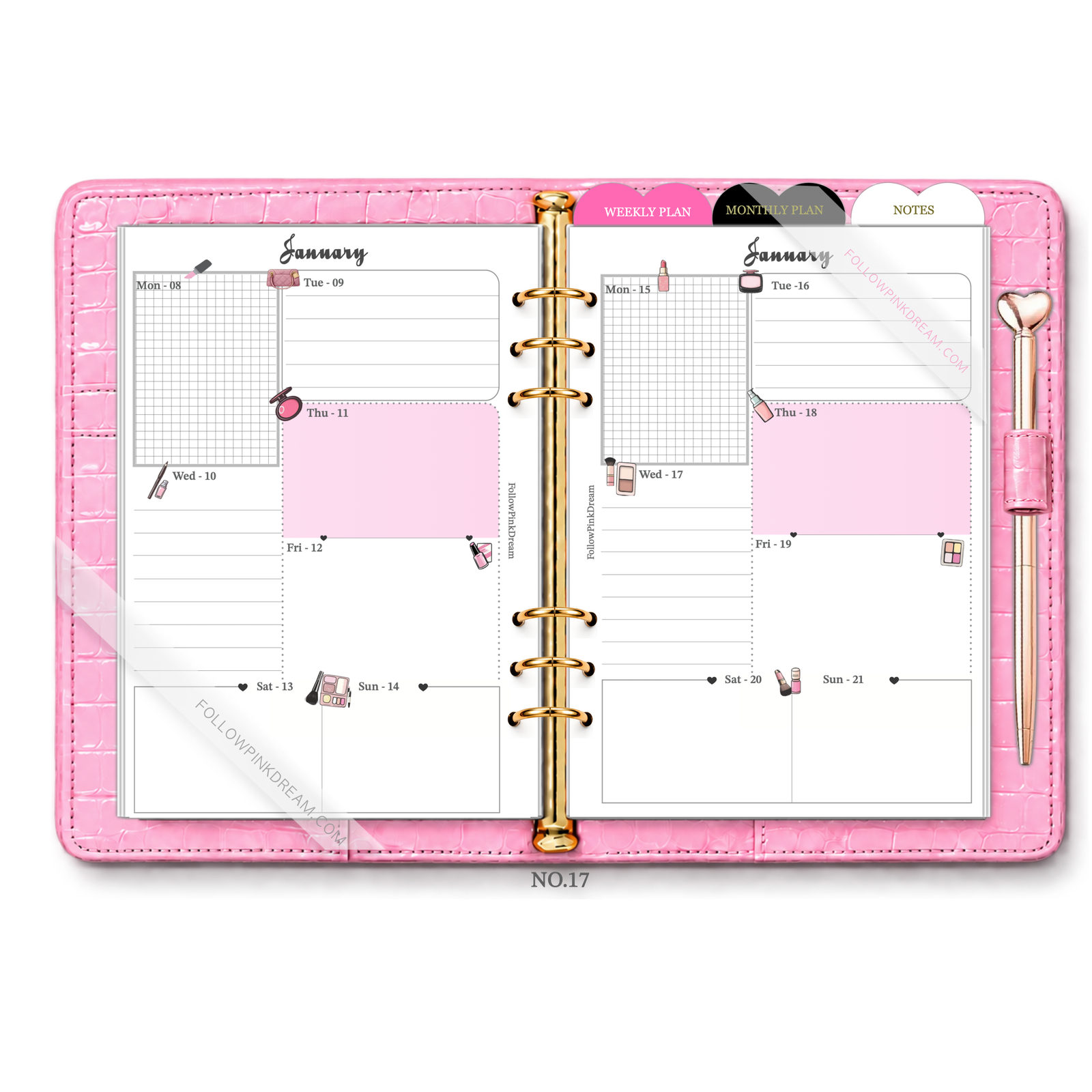Weekly Plan Stylish Makeup Design