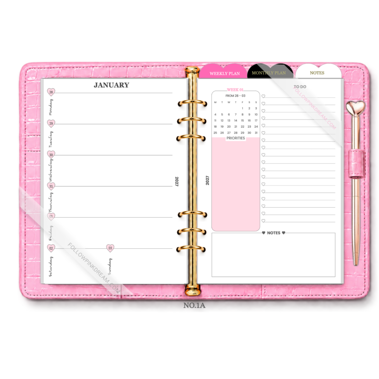 Weekly Plan 7 days in 2 Layouts