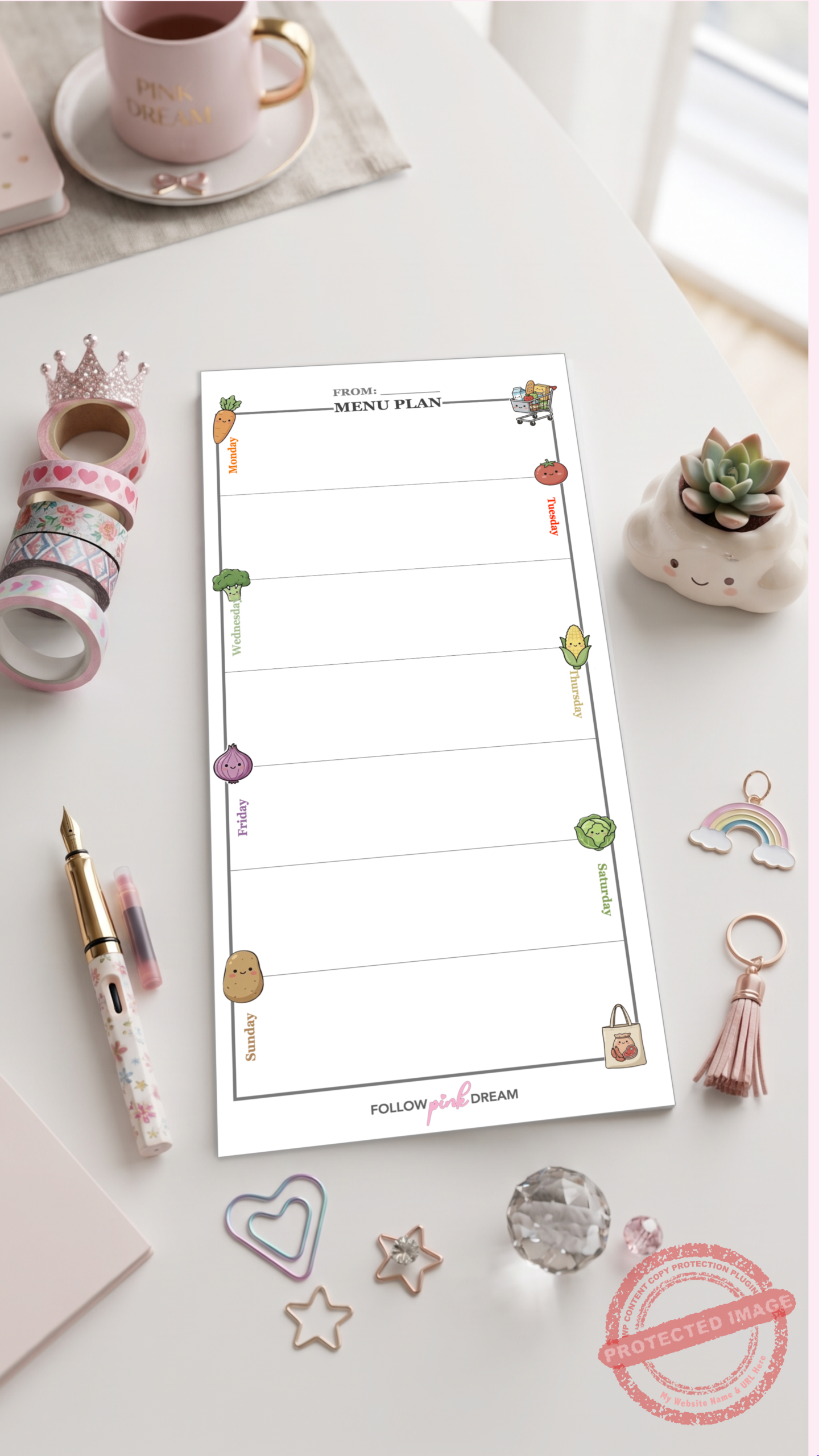 Menu Plan NotePad
